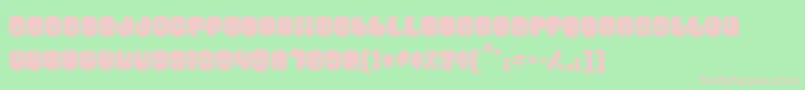 Cosmojun Font – Pink Fonts on Green Background
