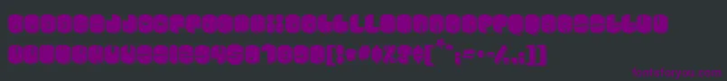 Шрифт Cosmojun – фиолетовые шрифты на чёрном фоне