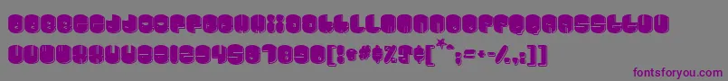 Шрифт Cosmojun – фиолетовые шрифты на сером фоне