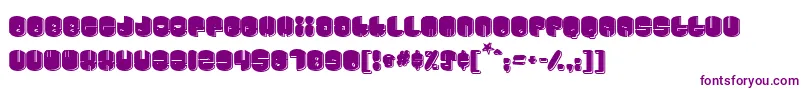 Шрифт Cosmojun – фиолетовые шрифты на белом фоне