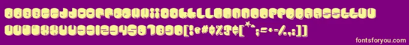 Cosmojun Font – Yellow Fonts on Purple Background