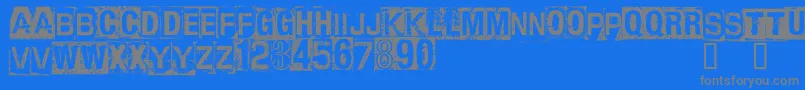 More about CfanarchyRegular Font CfanarchyRegular Font – Gray Fonts on Blue Background