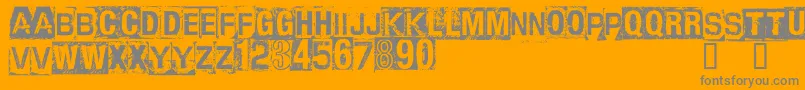More about CfanarchyRegular Font CfanarchyRegular Font – Gray Fonts on Orange Background