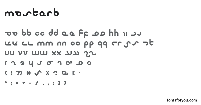 Шрифт Masterb – алфавит, цифры, специальные символы