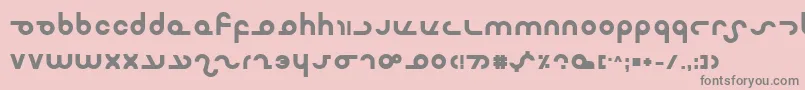 Masterb Font – Gray Fonts on Pink Background