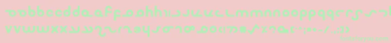 Masterb Font – Green Fonts on Pink Background