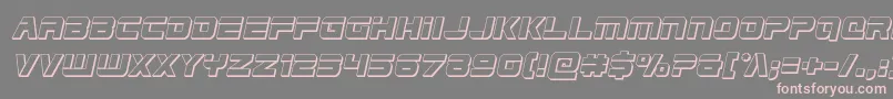 Edgeracer3Dital Font – Pink Fonts on Gray Background