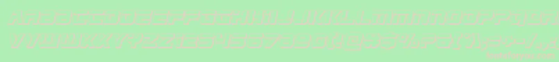 Edgeracer3Dital Font – Pink Fonts on Green Background