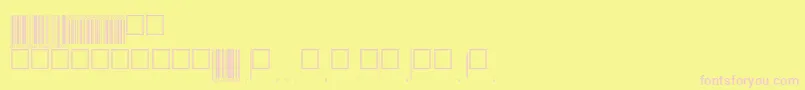 V200010 Font – Pink Fonts on Yellow Background