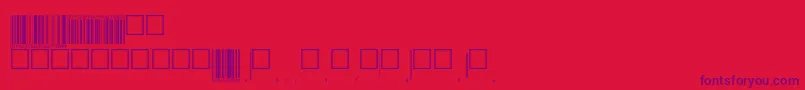 V200010 Font – Purple Fonts on Red Background