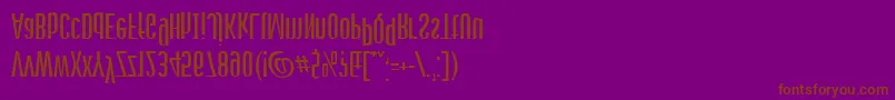 Stagedive-fontti – ruskeat fontit violetilla taustalla