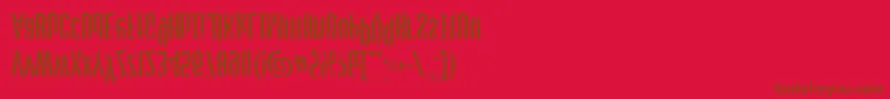 Stagedive Font – Brown Fonts on Red Background