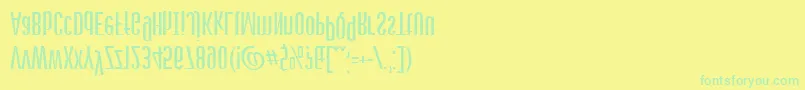 Stagedive Font – Green Fonts on Yellow Background
