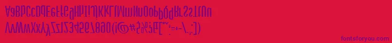 Stagedive-Schriftart – Violette Schriften auf rotem Hintergrund
