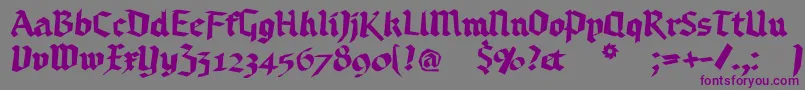 Randomfrax Font – Purple Fonts on Gray Background