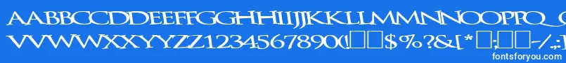 Bathingbeauty66Bold Font – White Fonts on Blue Background