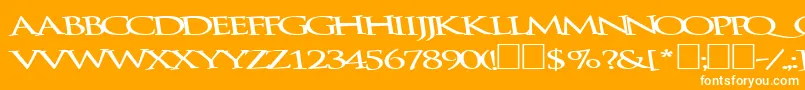Bathingbeauty66Bold Font – White Fonts on Orange Background