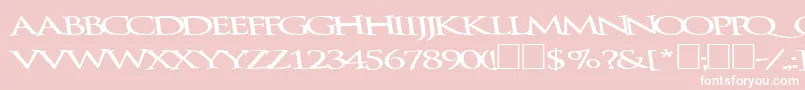 Bathingbeauty66Bold Font – White Fonts on Pink Background