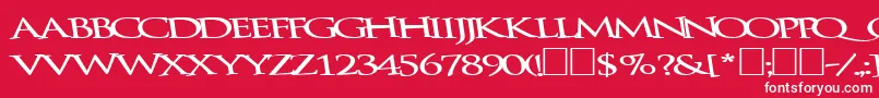 Bathingbeauty66Bold Font – White Fonts on Red Background