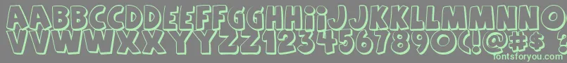 Agentorange Font – Green Fonts on Gray Background