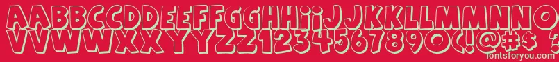 Agentorange Font – Green Fonts on Red Background