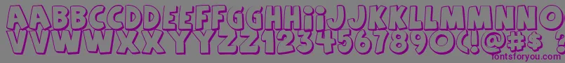 Agentorange Font – Purple Fonts on Gray Background