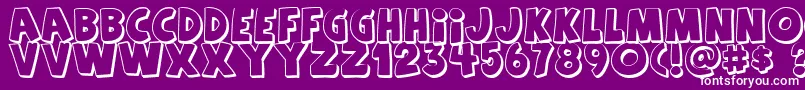 Agentorange Font – White Fonts on Purple Background