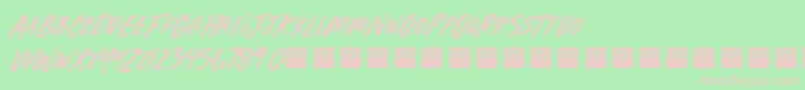 FuriousStylesDemo Font – Pink Fonts on Green Background