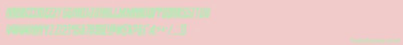 Wintersolsticecondital Font – Green Fonts on Pink Background