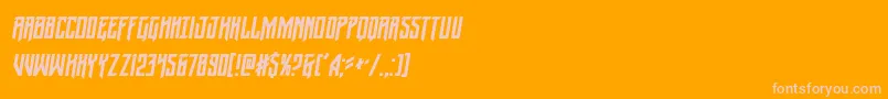 Шрифт Wintersolsticecondital – розовые шрифты на оранжевом фоне