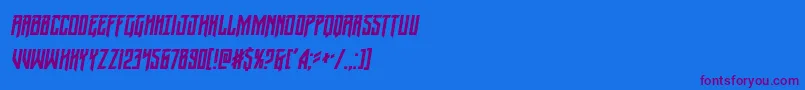 Шрифт Wintersolsticecondital – фиолетовые шрифты на синем фоне