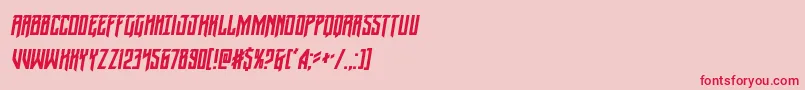 Wintersolsticecondital Font – Red Fonts on Pink Background