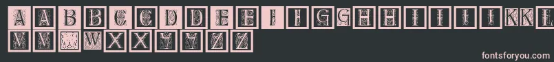 Delitzschcaps Font – Pink Fonts on Black Background