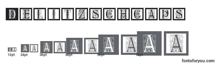 Delitzschcaps Font Sizes
