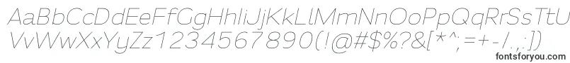 Fortheenas01Italic-fontti – Arkkitehtuuriset fontit