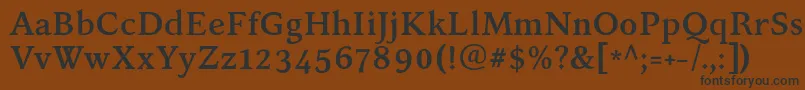 KelvinchBold Font – Black Fonts on Brown Background