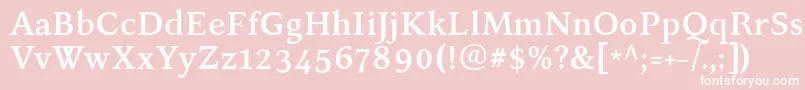 KelvinchBold Font – White Fonts on Pink Background