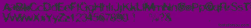 SkirulesSans Font – Black Fonts on Purple Background