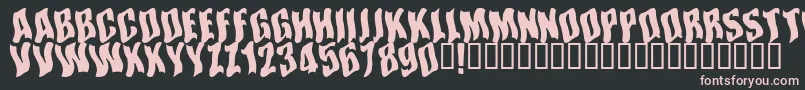 Somwhereinspace Font – Pink Fonts on Black Background