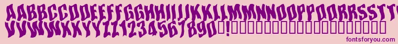 Somwhereinspace Font – Purple Fonts on Pink Background