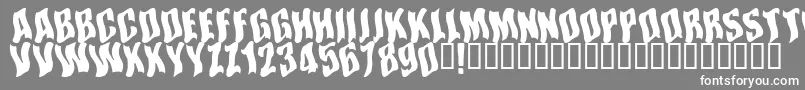 Somwhereinspace Font – White Fonts on Gray Background