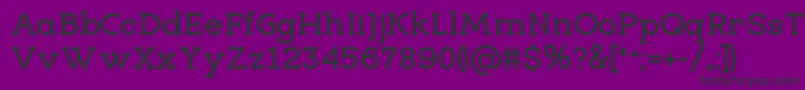 フォントEligibleBold – 紫の背景に黒い文字