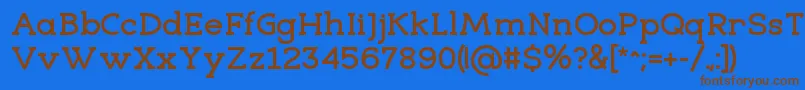 EligibleBold Font – Brown Fonts on Blue Background