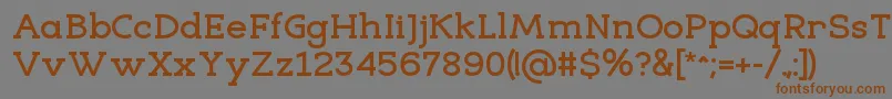 EligibleBold Font – Brown Fonts on Gray Background