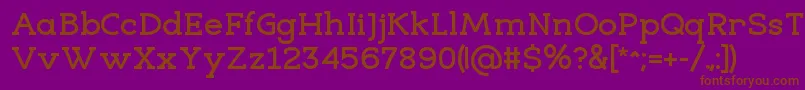 EligibleBold Font – Brown Fonts on Purple Background