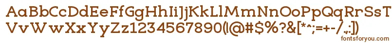 EligibleBold Font – Brown Fonts on White Background
