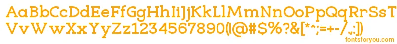 EligibleBold Font – Orange Fonts on White Background