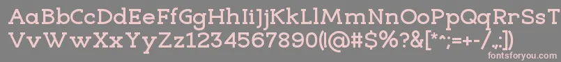 EligibleBold Font – Pink Fonts on Gray Background