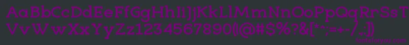 EligibleBold-Schriftart – Violette Schriften auf schwarzem Hintergrund