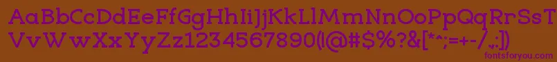 EligibleBold Font – Purple Fonts on Brown Background